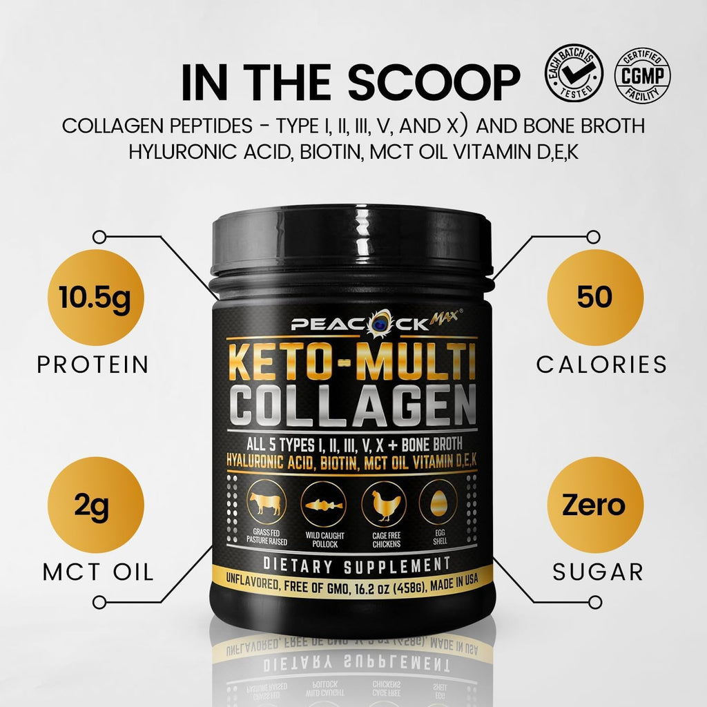 16.2 oz Unflavored Hydrolyzed Collagen Peptides Powder E415917