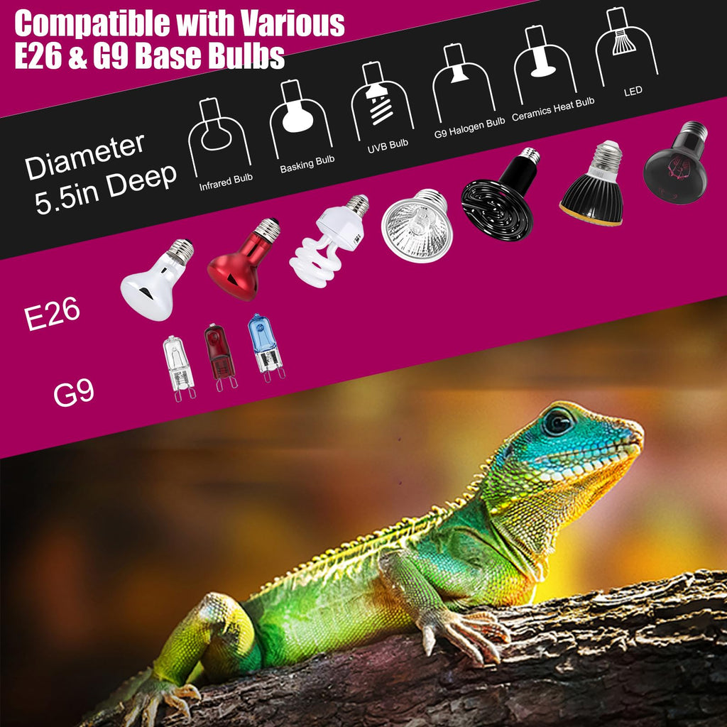 Ceramic Socket Reptile Heat Lamp Kit O581
