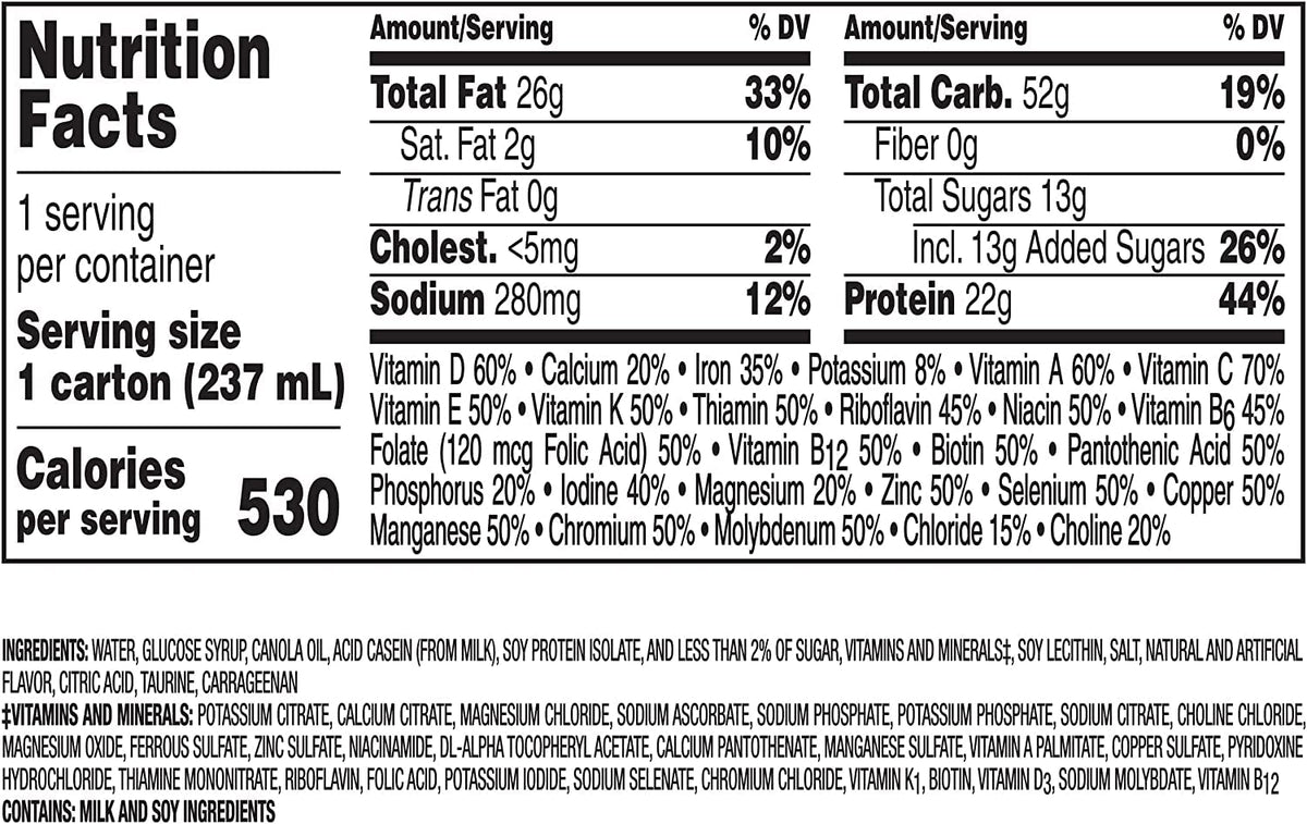 Very High Calorie Nutritional Drink Variety Pack, 12 Count E7695