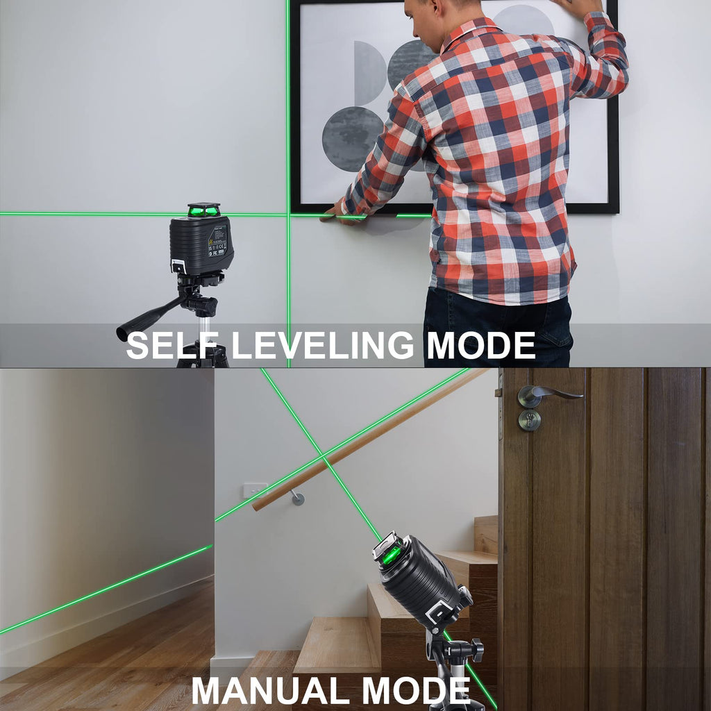 360° Self Leveling Laser Level with Tripod H220747