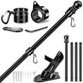 5 FT Stainless Steel Flag Pole Kit with Holder Bracket Q935