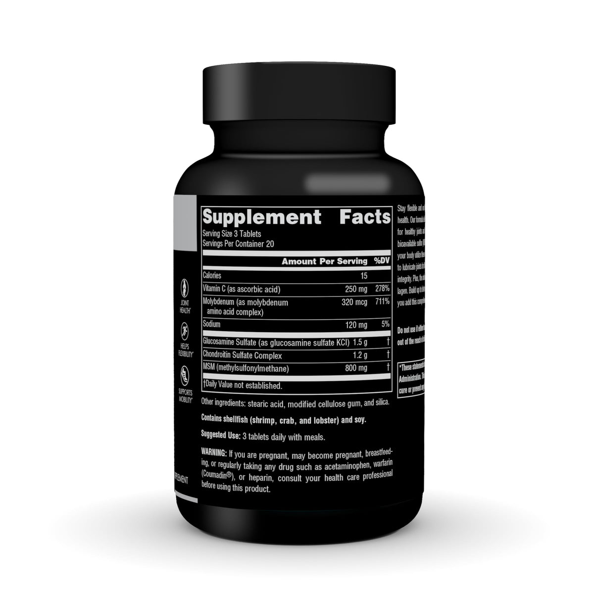 Glucosamine Chondroitin with MSM 60 Tablets Y239370