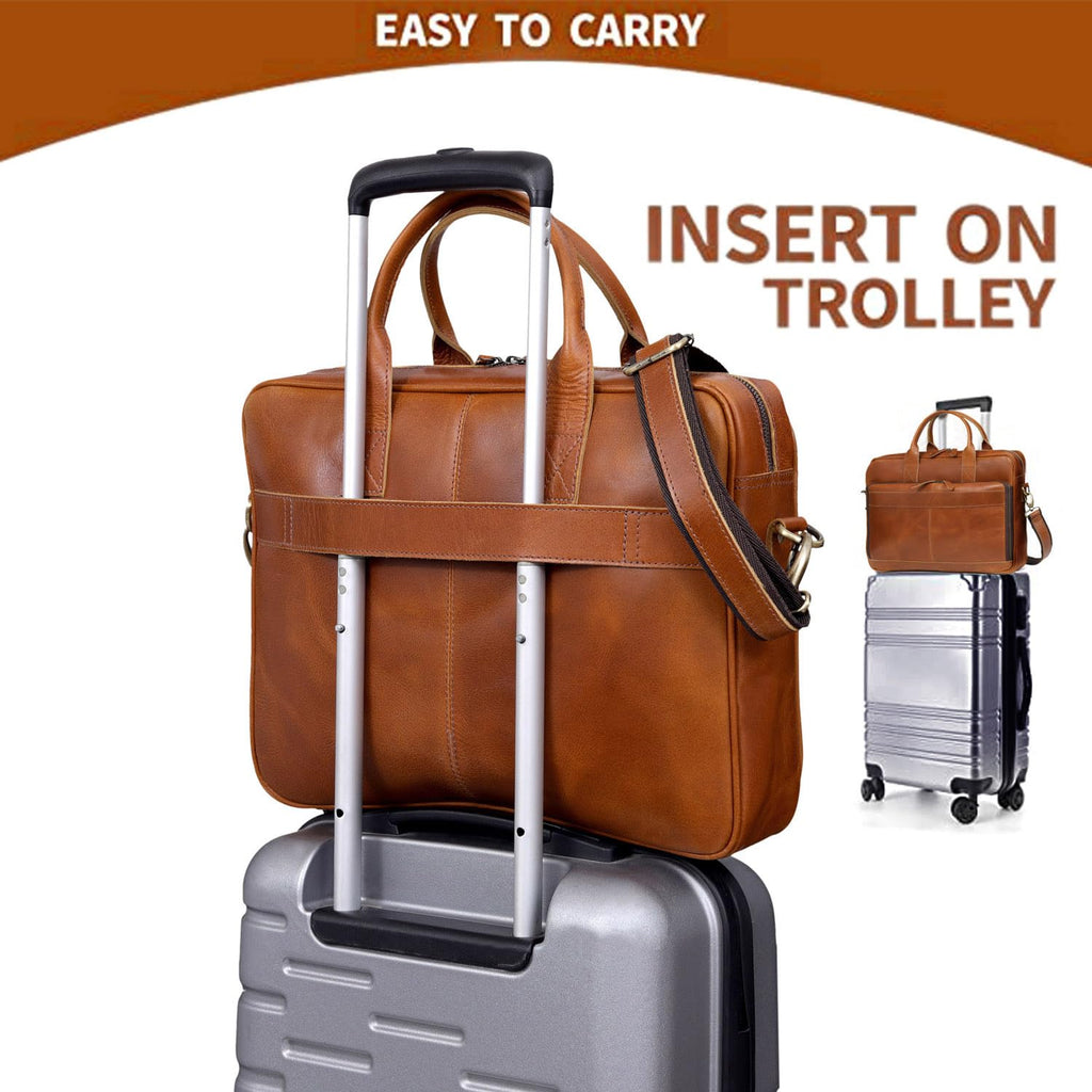 Leather Briefcase Bag F53753