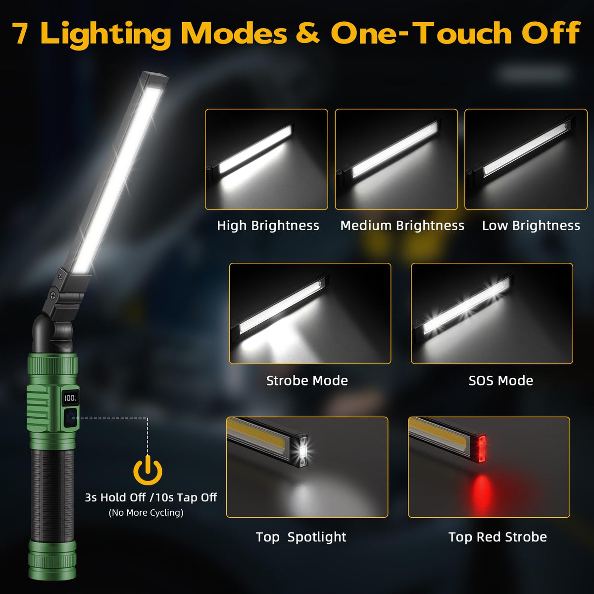 Rechargeable Magnetic LED Work Light Q902