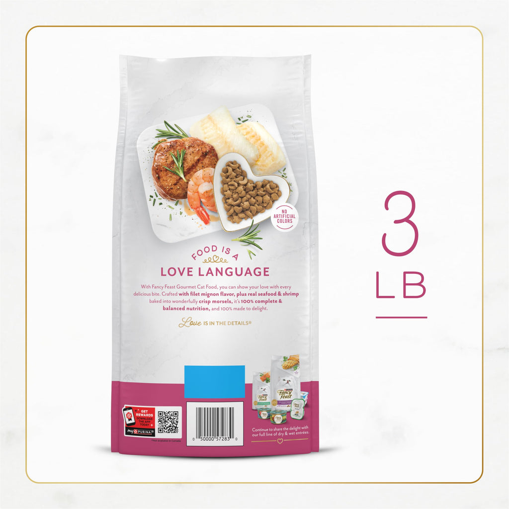 Dry Cat Food Filet Mignon Flavor 3 lb. Bag S993