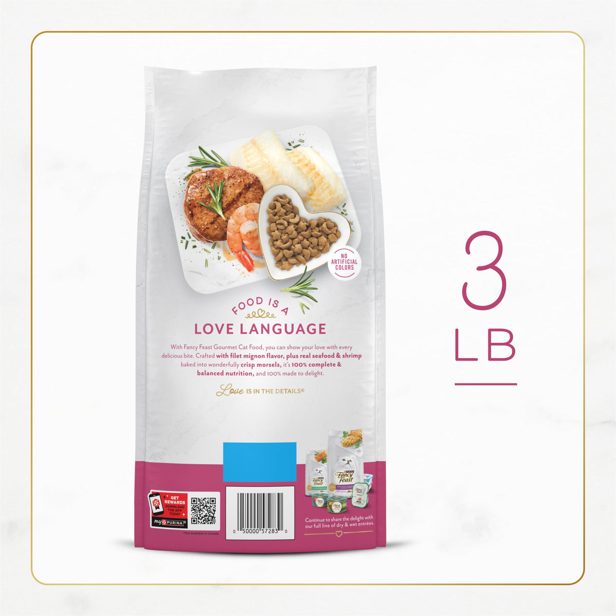 Dry Cat Food Filet Mignon Flavor 3 lb. Bag S993