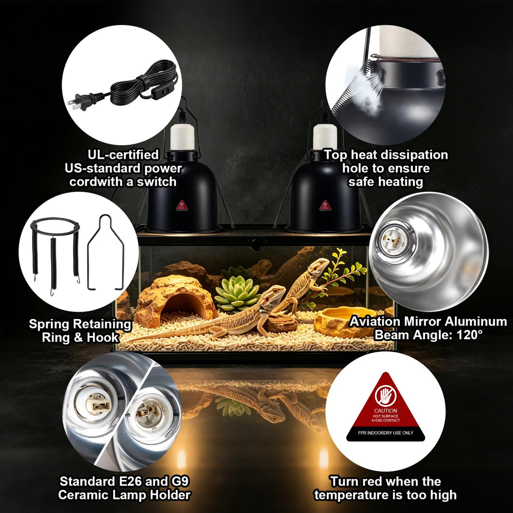 Ceramic Socket Reptile Heat Lamp Kit O581