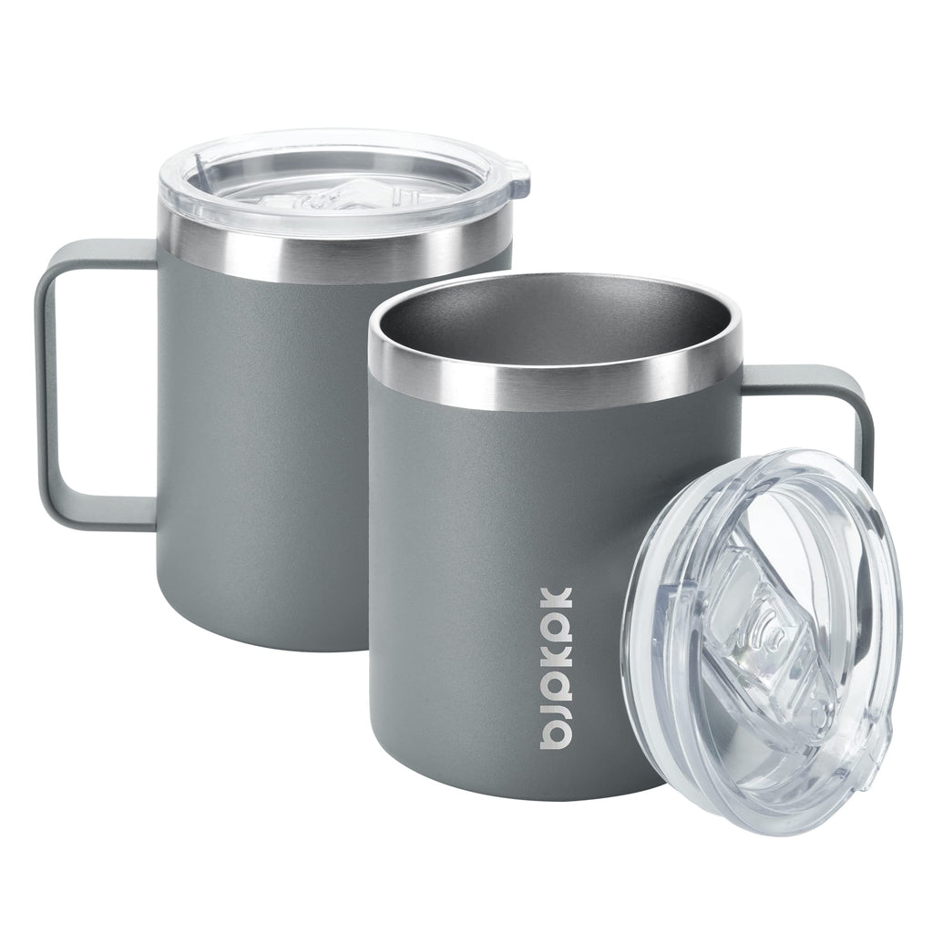 2PCS 14oz Insulated Stainless Steel Coffee Mug with Lid V677119