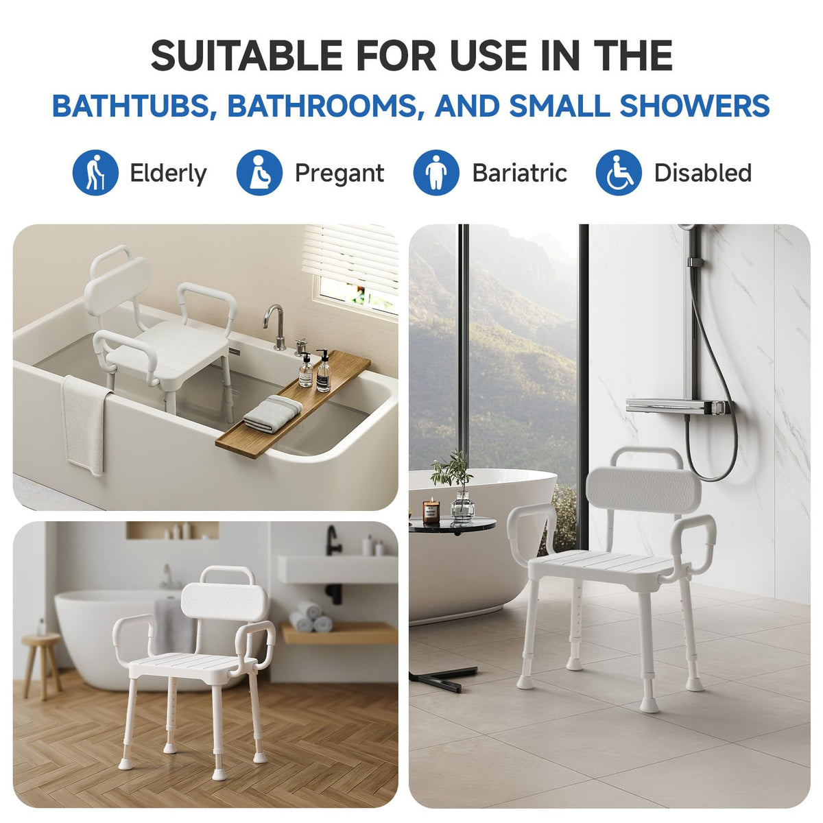 Shower Chair with Back & Arms G46382