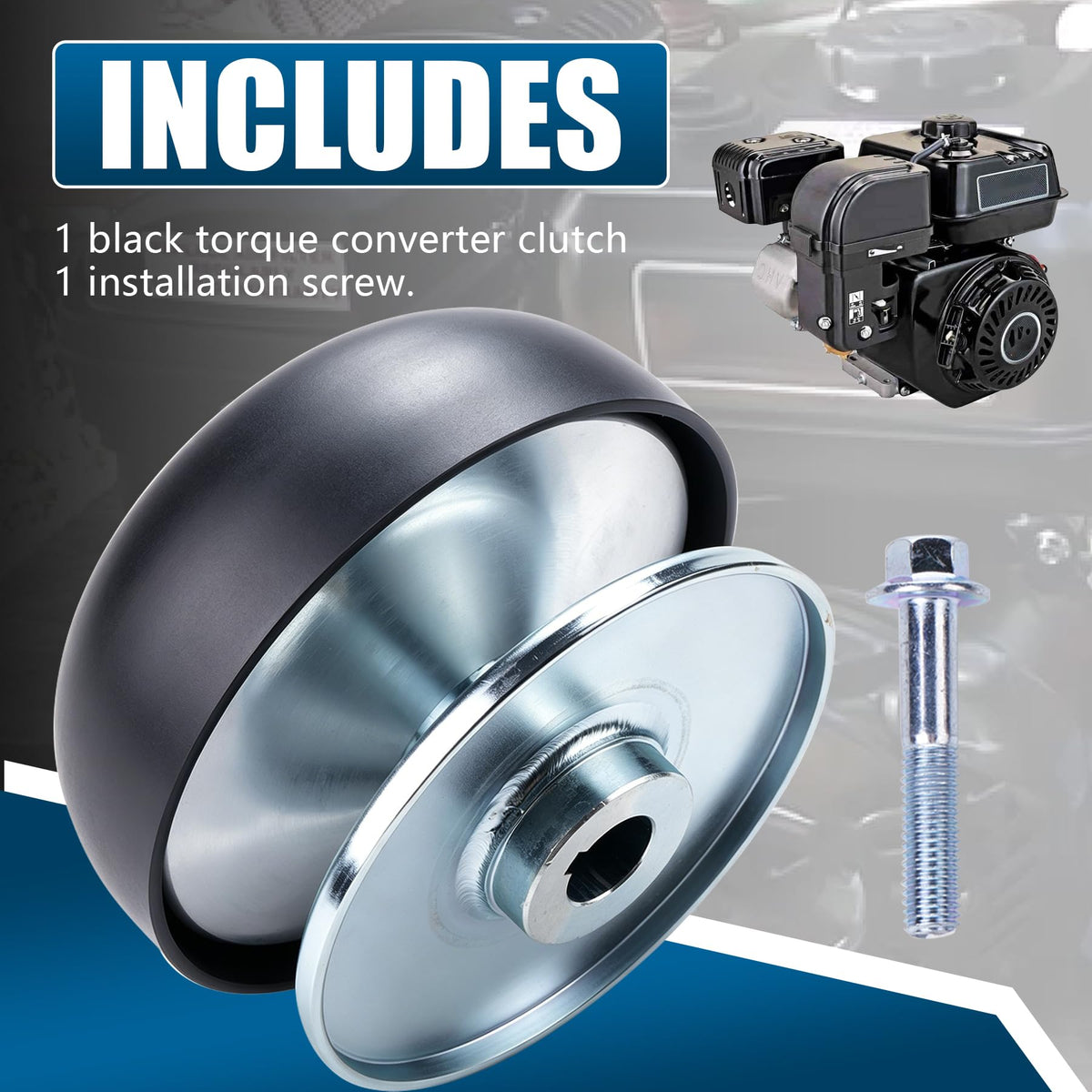 Torque Converter Driver Clutch with Mounting Screw 3/4" Bore X250