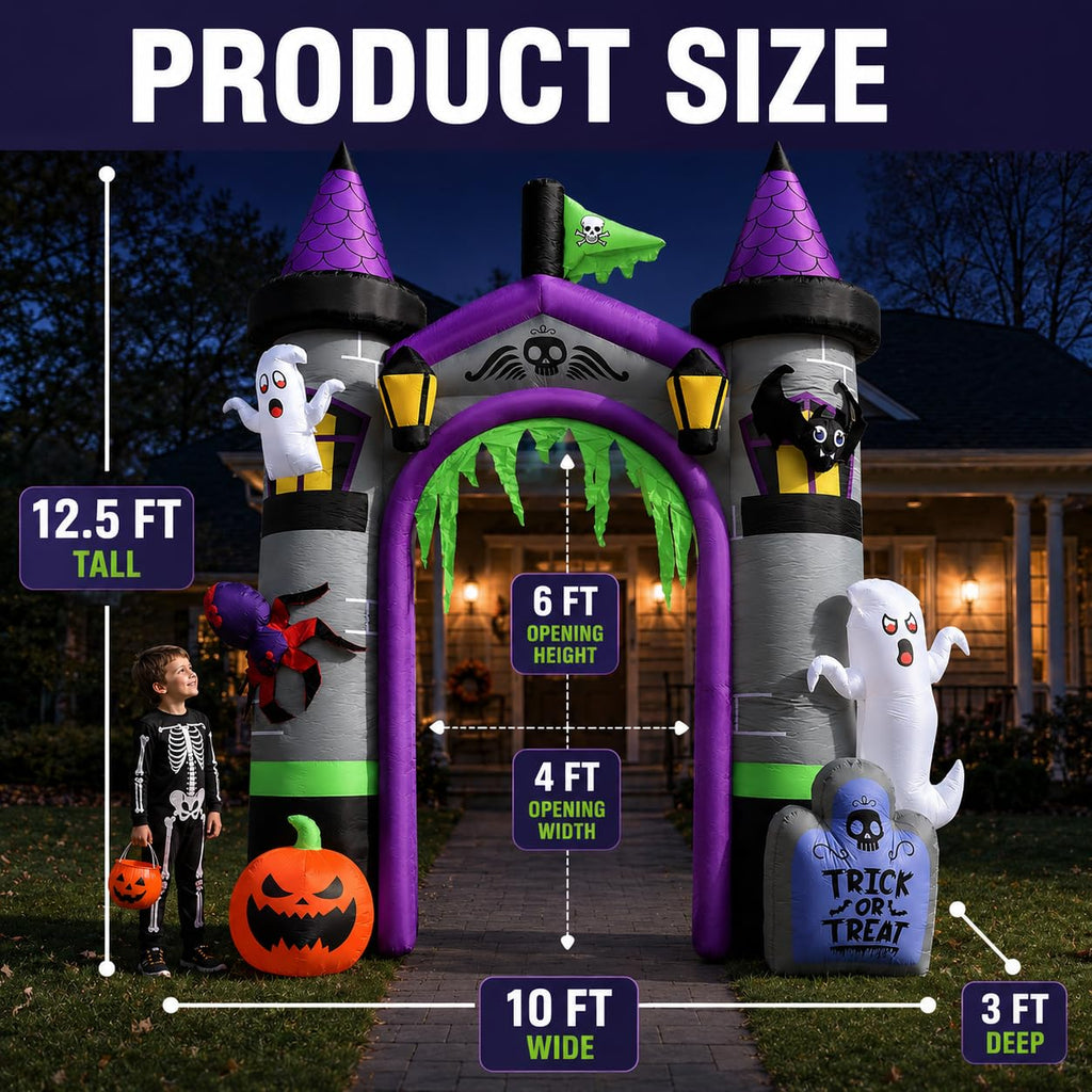 12.5 FT Inflatable Halloween Archway S9447
