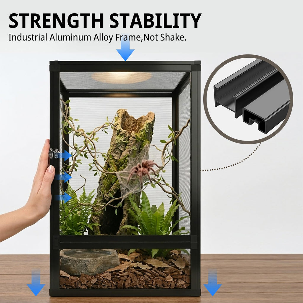 33 Gallon 26"x17"x17" Mesh Screen Reptile Enclosure T432816
