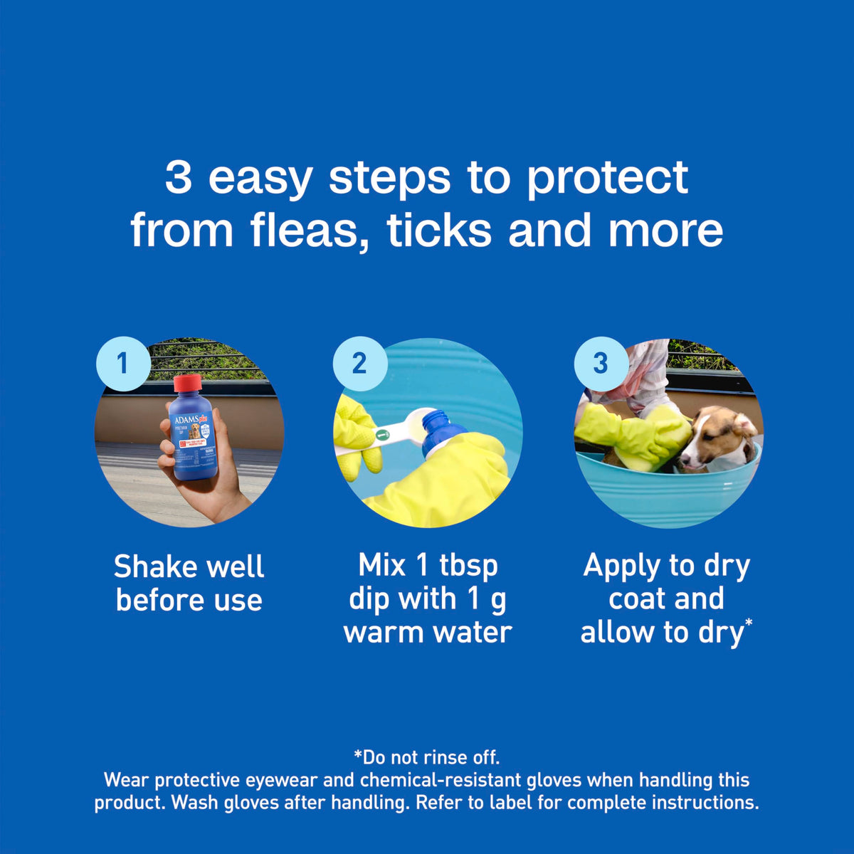 Plus Pyrethrin Flea Dip For Dogs and Cats 4 Fl oz X133