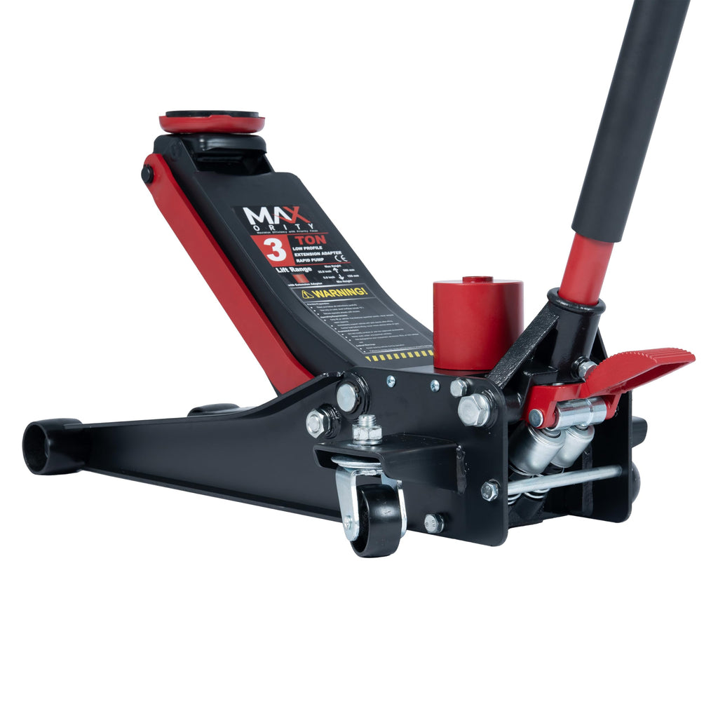 3-Ton Low-Profile Dual Pistons Steel Floor Jack S522898