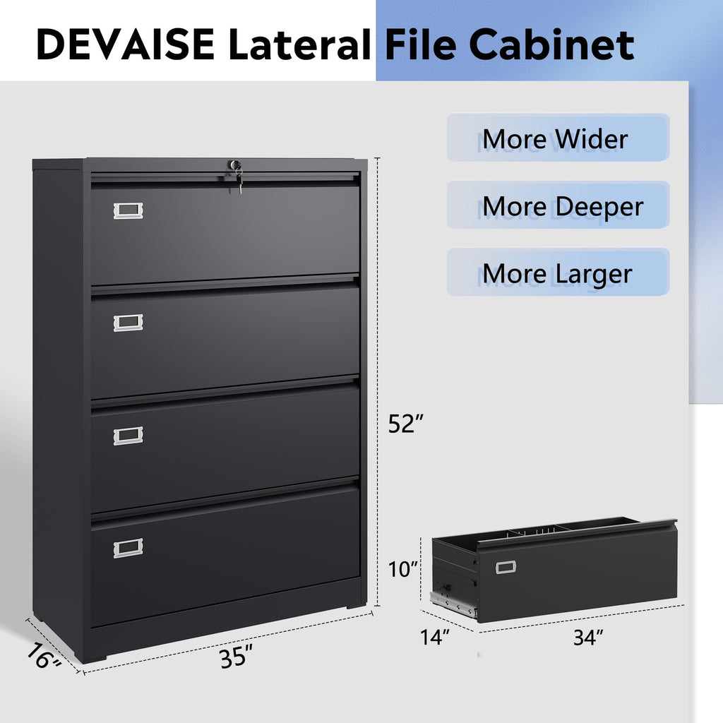 4 Drawer File Cabinet R958832