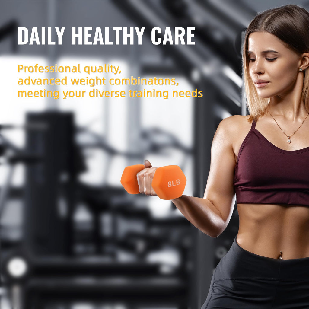 Neoprene Dumbbell Set with Rack K93724