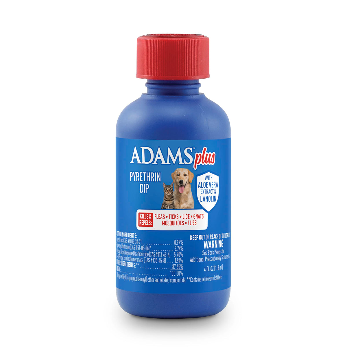 Plus Pyrethrin Flea Dip For Dogs and Cats 4 Fl oz X133