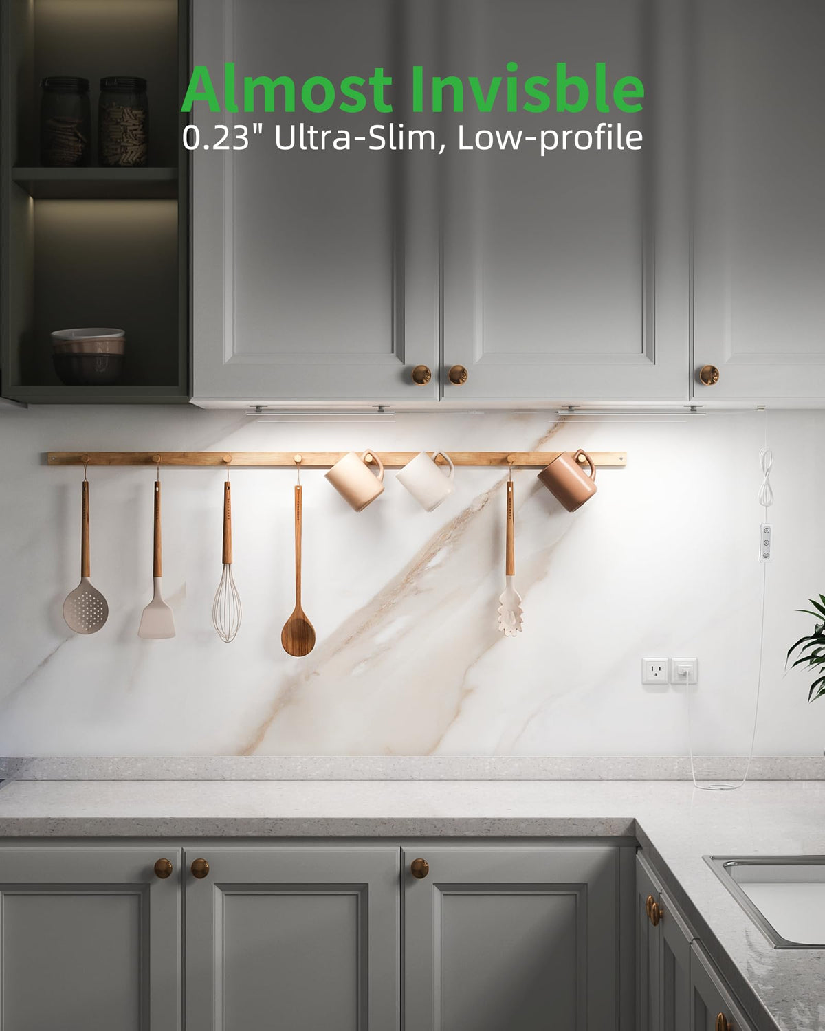 Dimmable 3pcs 12 Inch Cold White 6000K Linkable Under Cabinet Light L168811