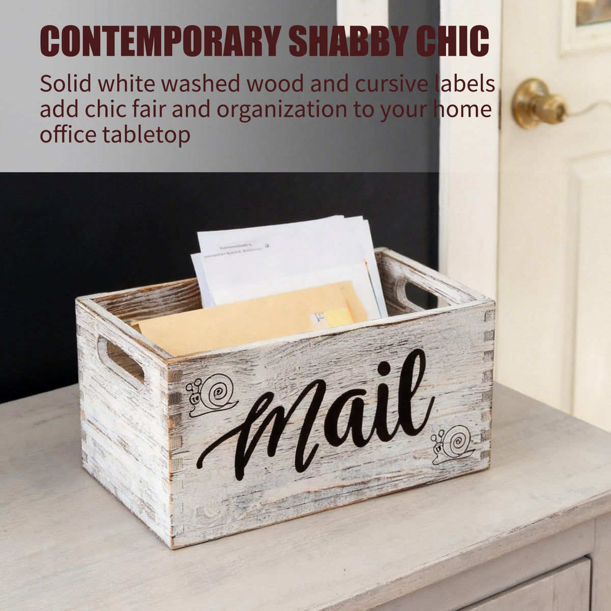 White Mail Holder and Key Organizer W624666