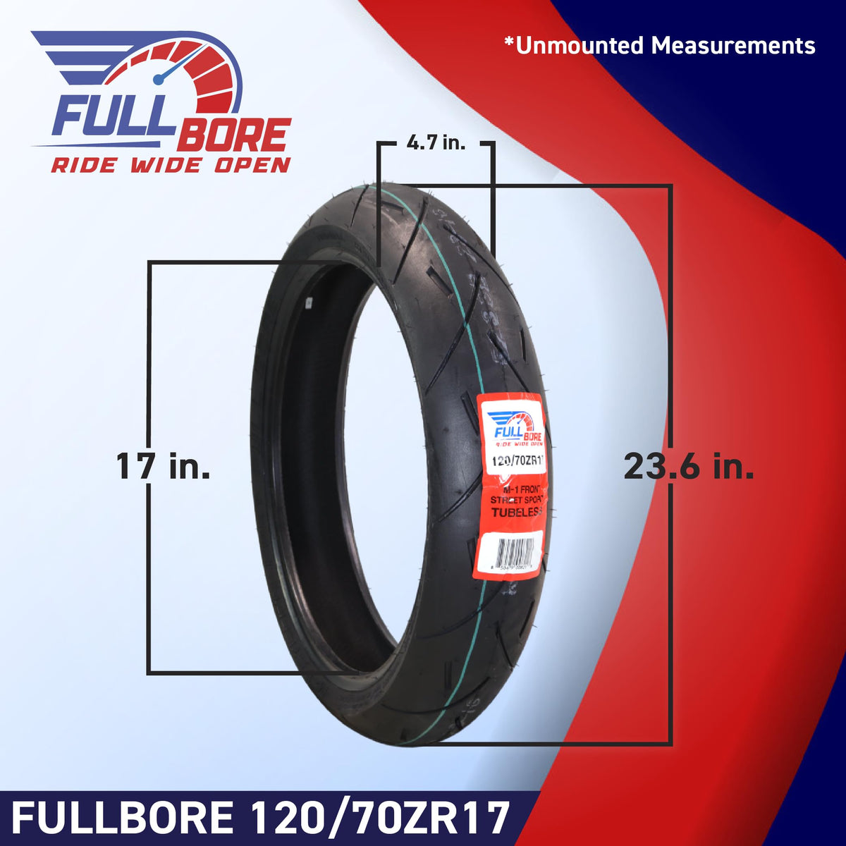 120/70ZR17 Front Motorcycle Tire J188