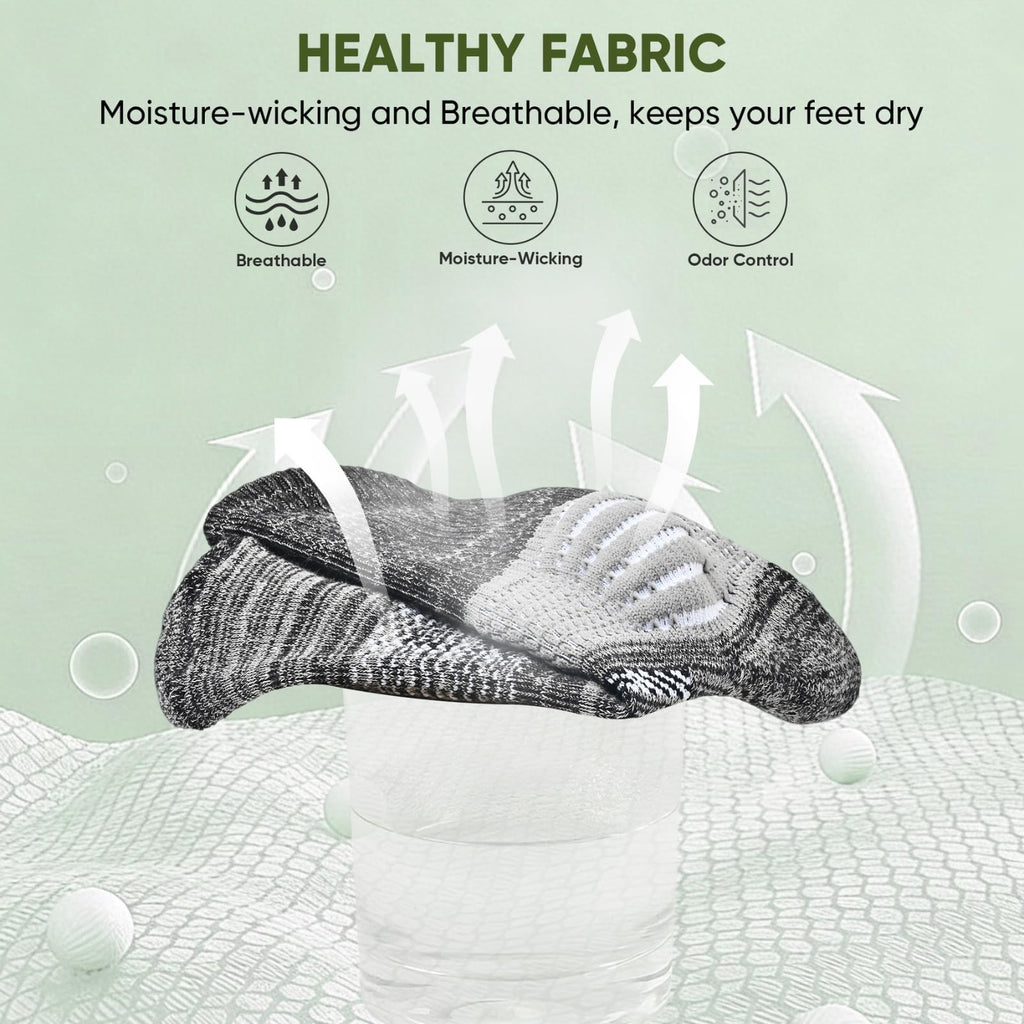 Compression Ankle Support Crew Socks 3 Pairs A239