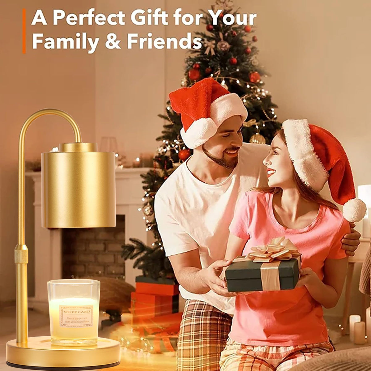 Height Adjustable Electric Candle Warmer Lamp with Timer & Dimmer X78493