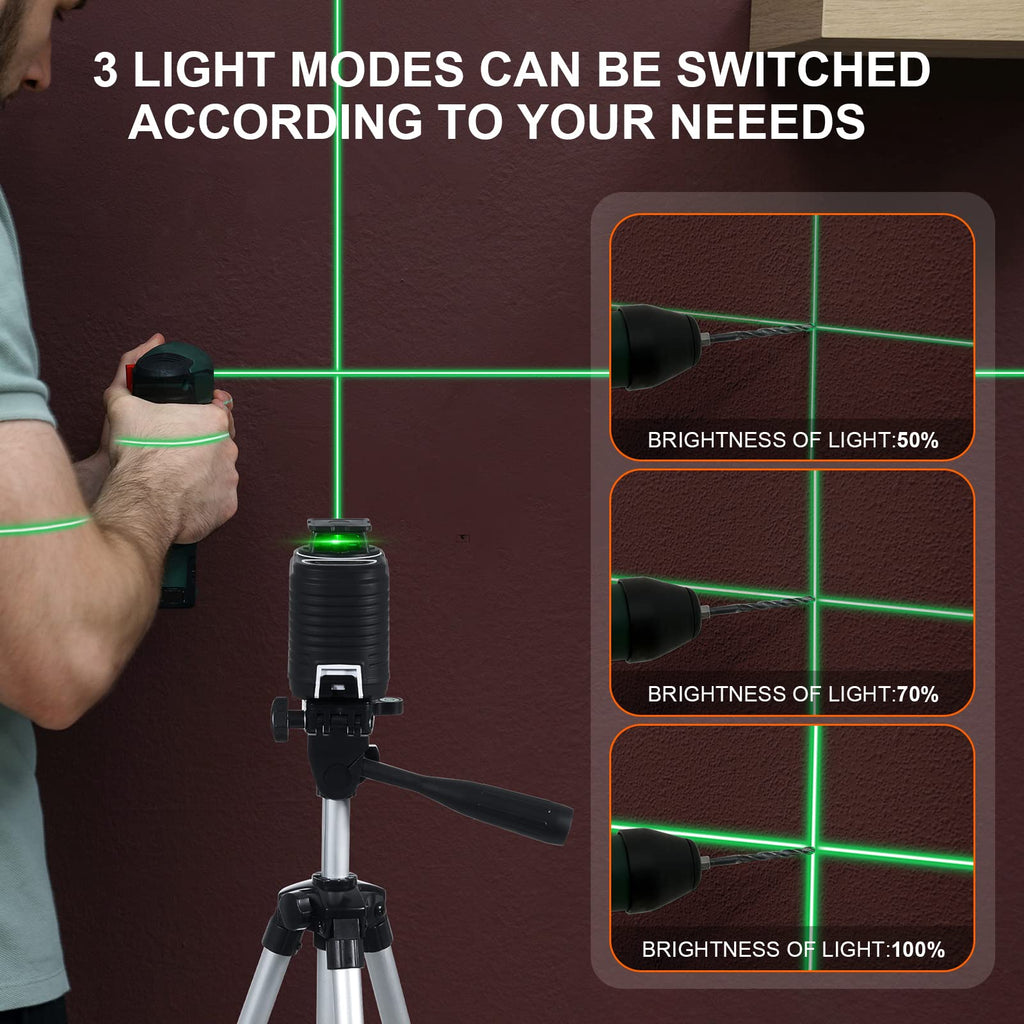 360° Self Leveling Laser Level with Tripod H220747