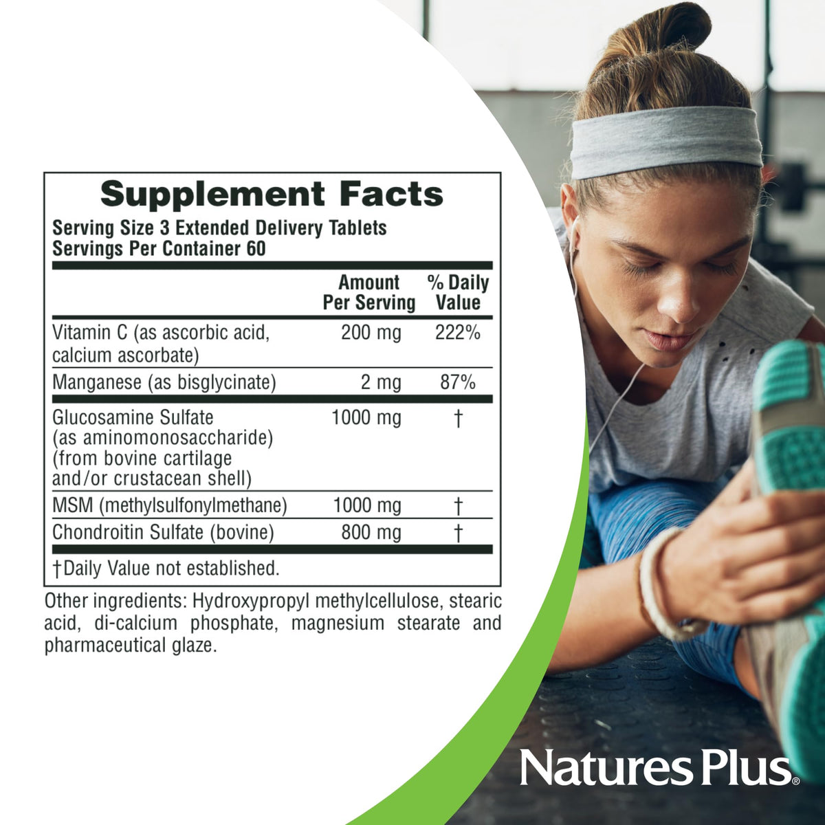 180 Tablets Glucosamine Chondroitin MSM Joint Support O142