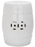 White Ceramic Garden Stool Q114120