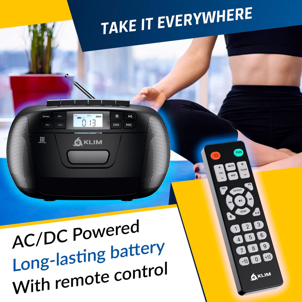 CD Cassette Player with Bluetooth AM FM Radio USB Drive G291638