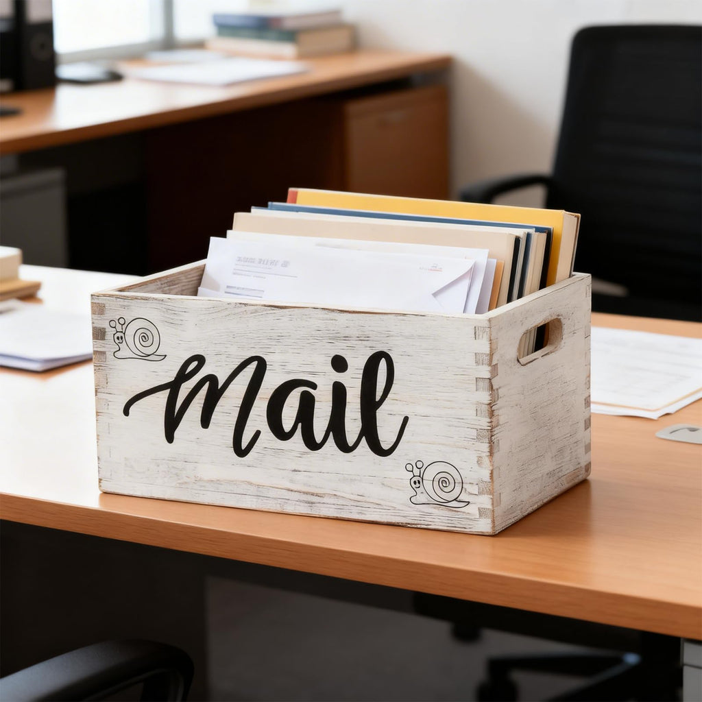 White Mail Holder and Key Organizer W624666