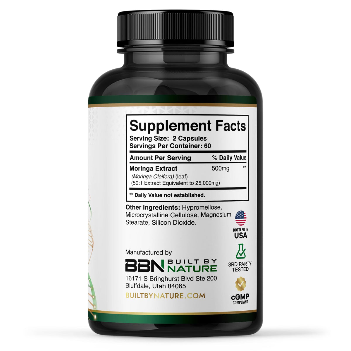 Moringa Supplement 500mg 120 Capsules S30821