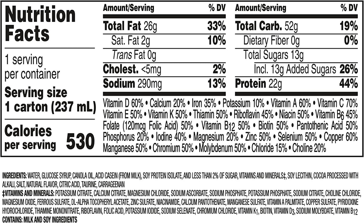 Very High Calorie Nutritional Drink Variety Pack, 12 Count E7695