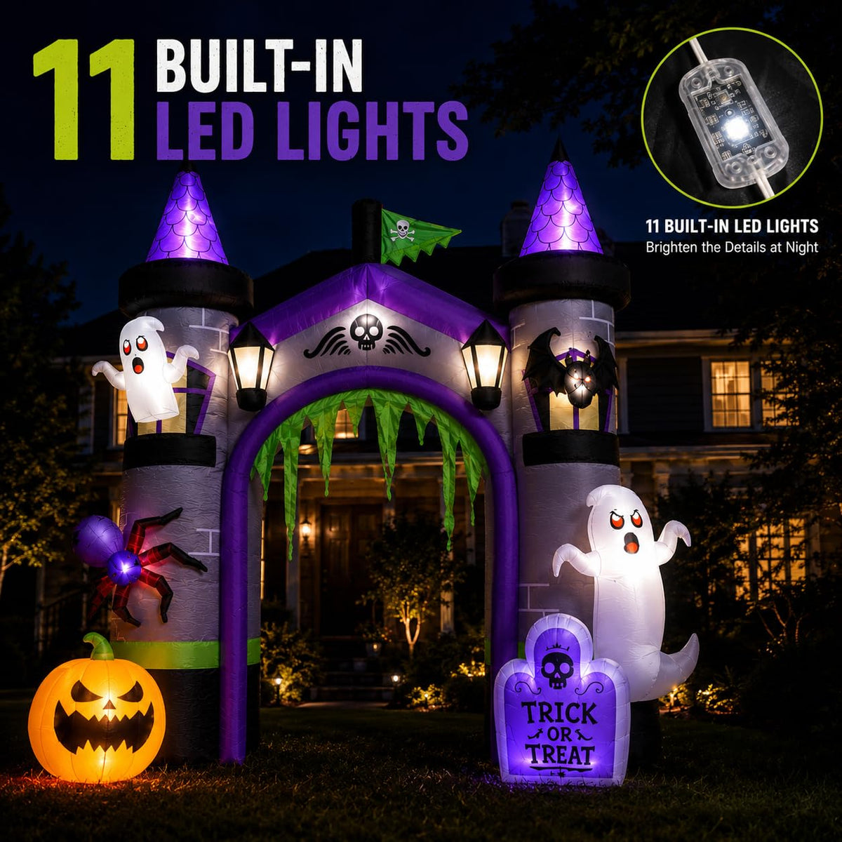 12.5 FT Inflatable Halloween Archway S9447
