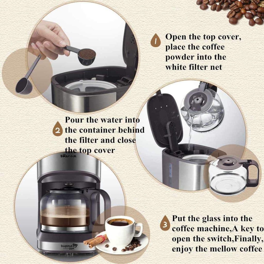 Mini 5 Cup Aluminum Mocha Espresso Coffee Maker D43328