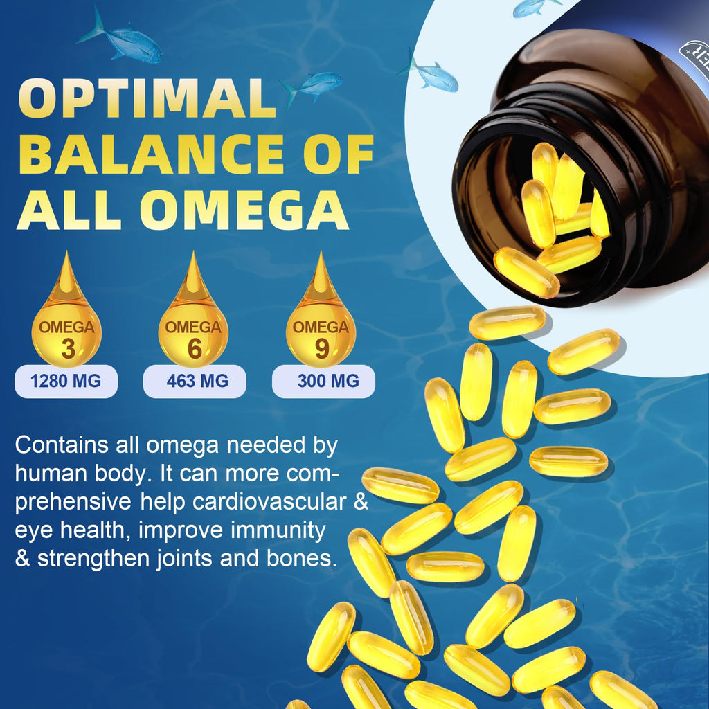 Triple Omega 3-6-9 Fish Oil 2000mg 120 Softgels S402