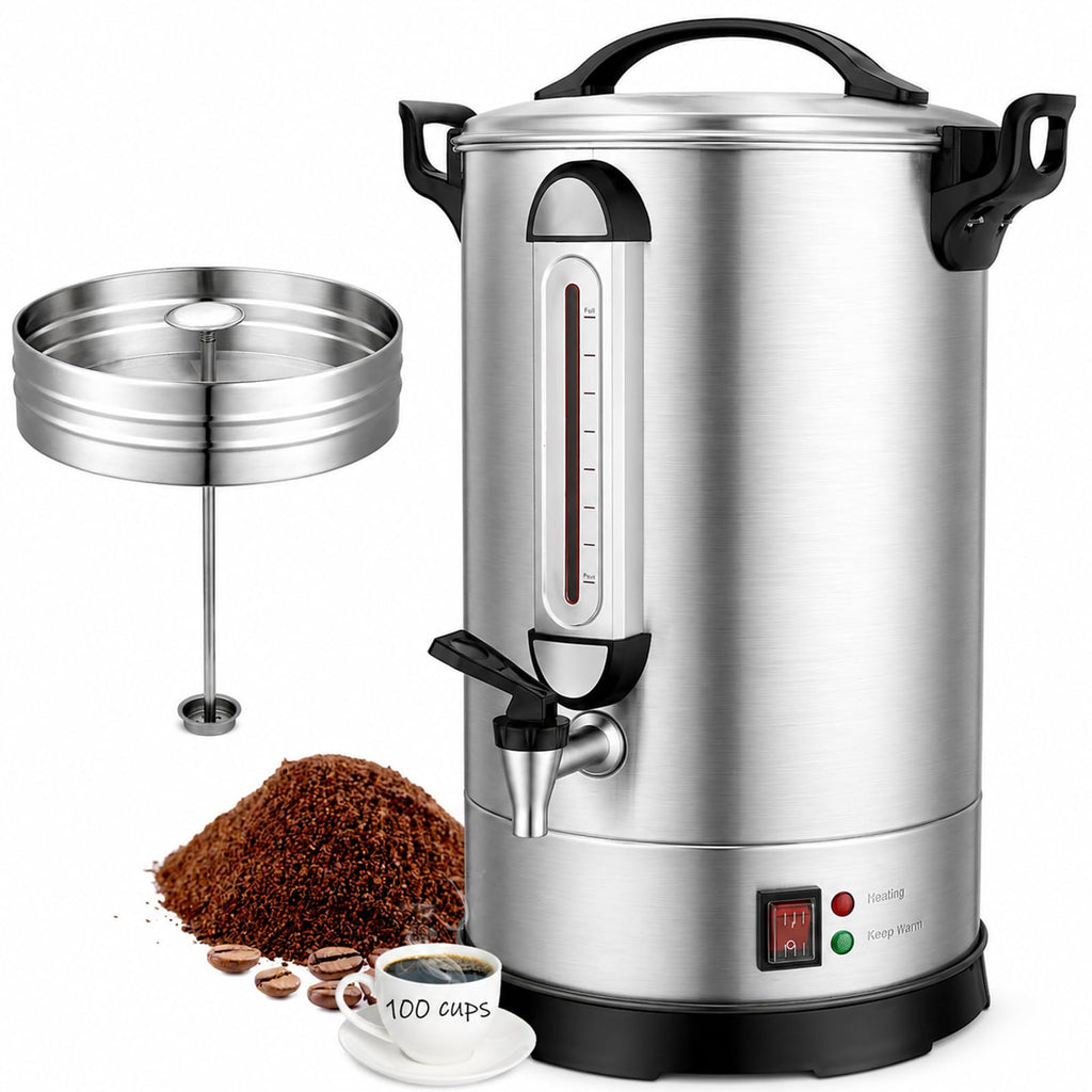 100 Cup Stainless Steel Commercial Coffee Urn Y159