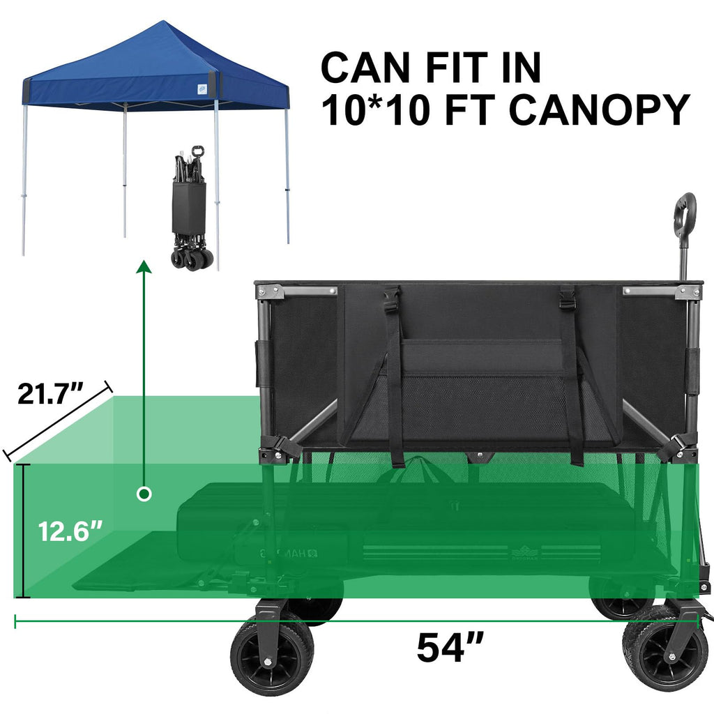 600lb Capacity 400L Collapsible Wagon D996386