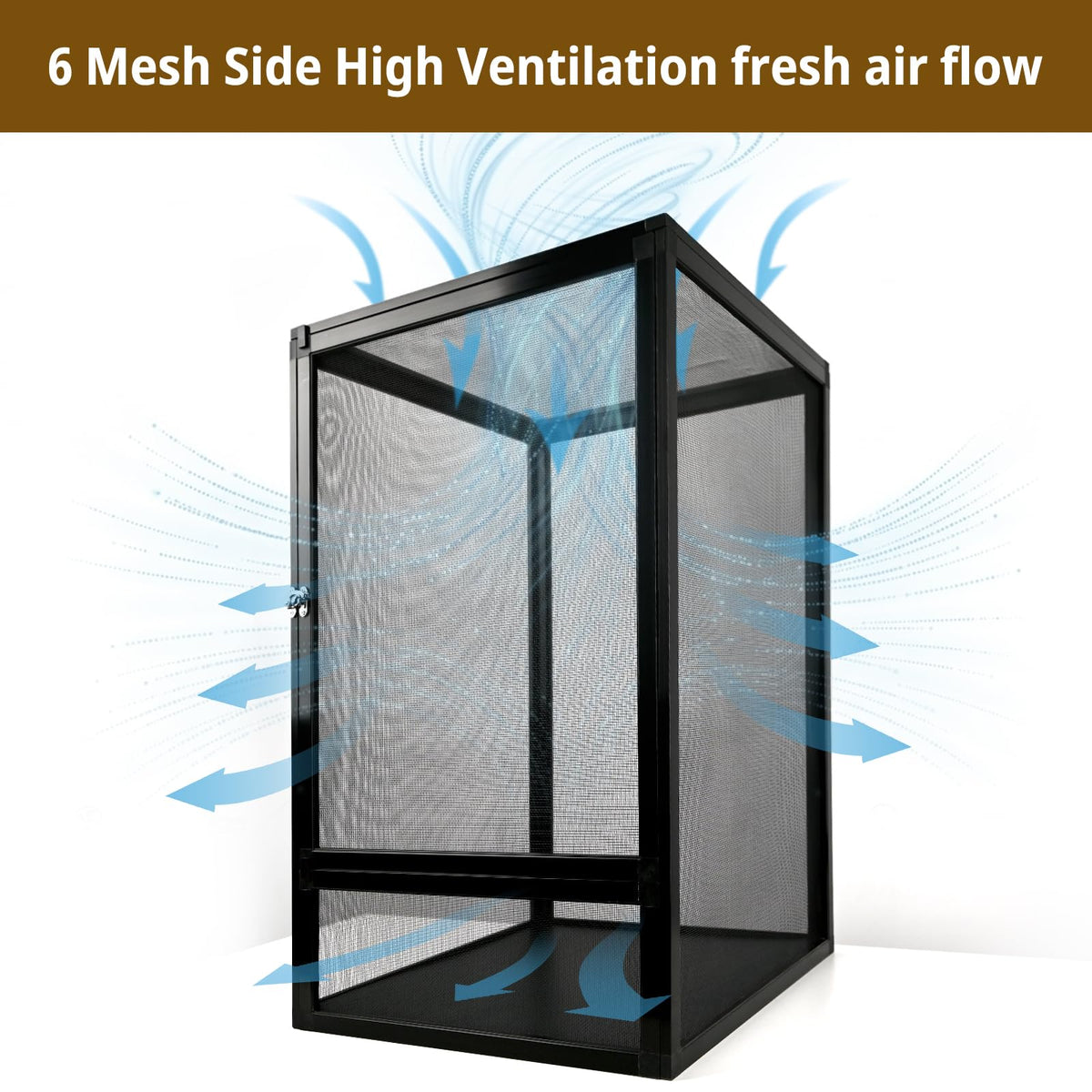 33 Gallon Open-Air Mesh Reptile Terrarium Cage Z566487