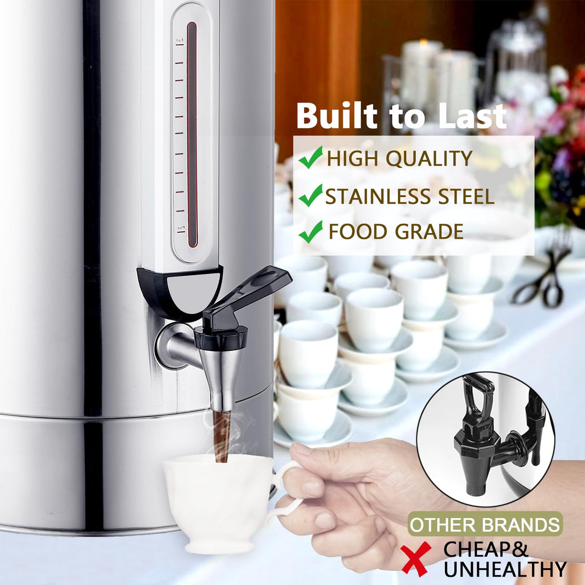 24L Stainless Steel Commercial Coffee Urn S92309