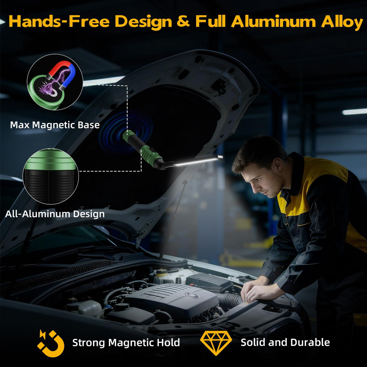 Rechargeable Magnetic LED Work Light Q902