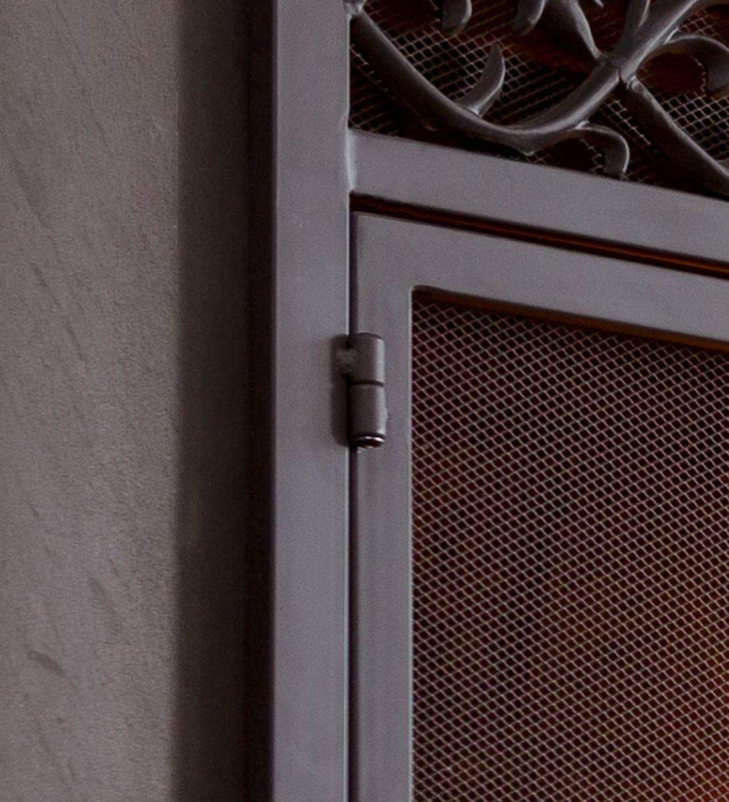 Black Metal Fireplace Screen A289