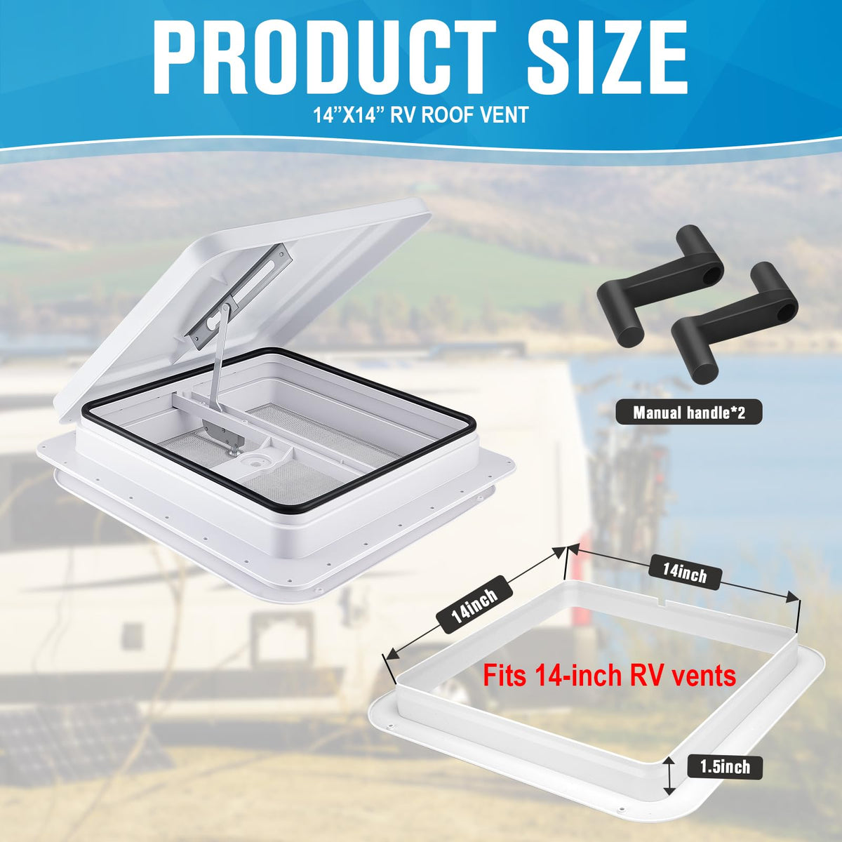 14x14 RV Roof Vent Z36295