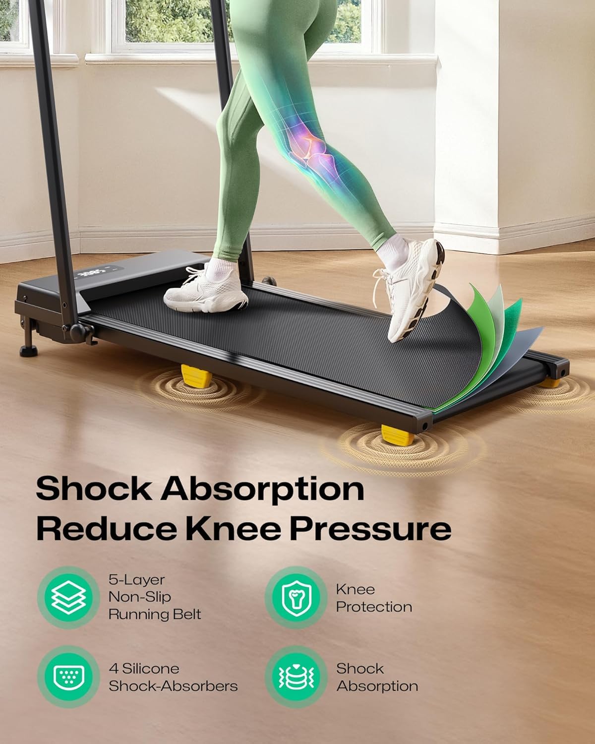 Manual Incline 2.5HP Portable Walking Treadmill R2055