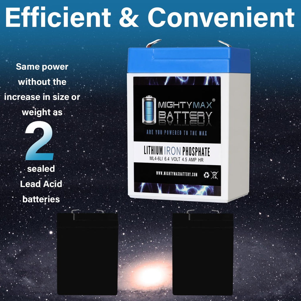 6V 4.5AH Lithium Replacement Battery U375310