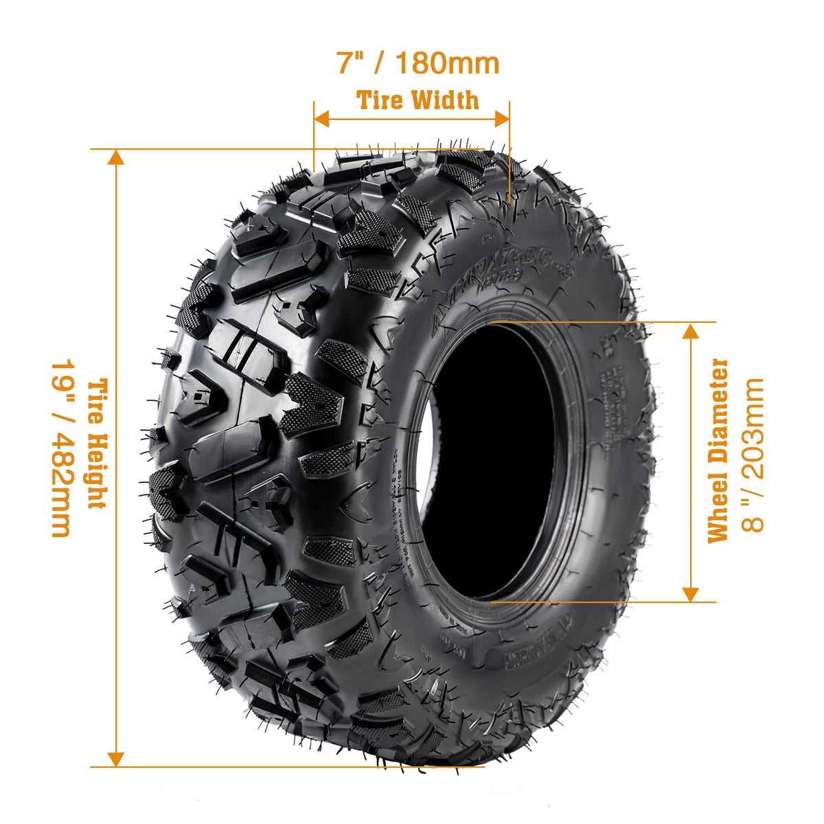 19x7-8 All-Terrain ATV UTV Tires 2 PCS U358526