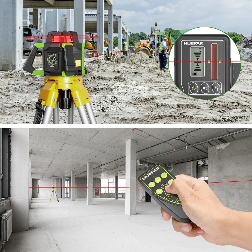 Red Self-Leveling Rotary Laser Level Kit L993