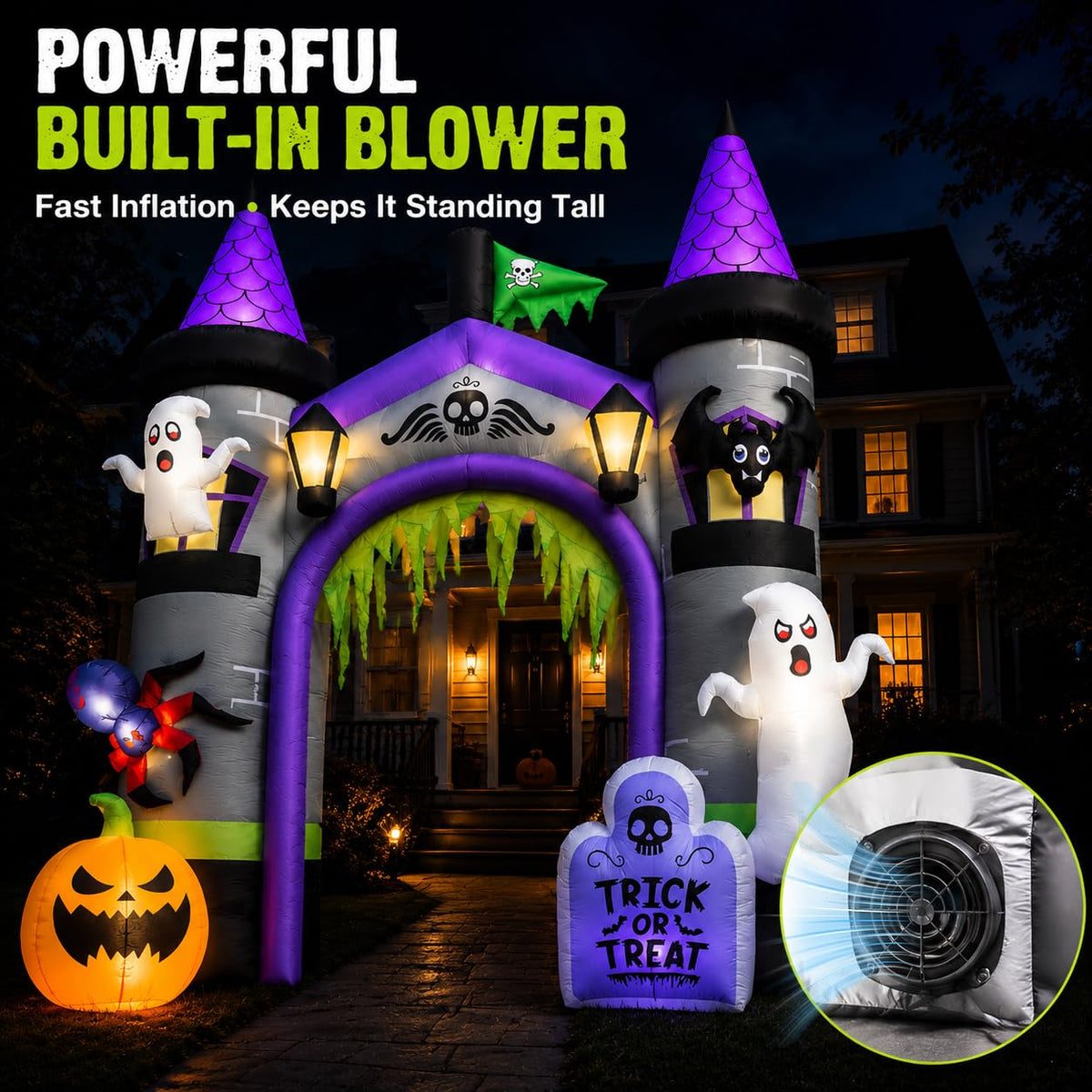 12.5 FT Inflatable Halloween Archway S9447