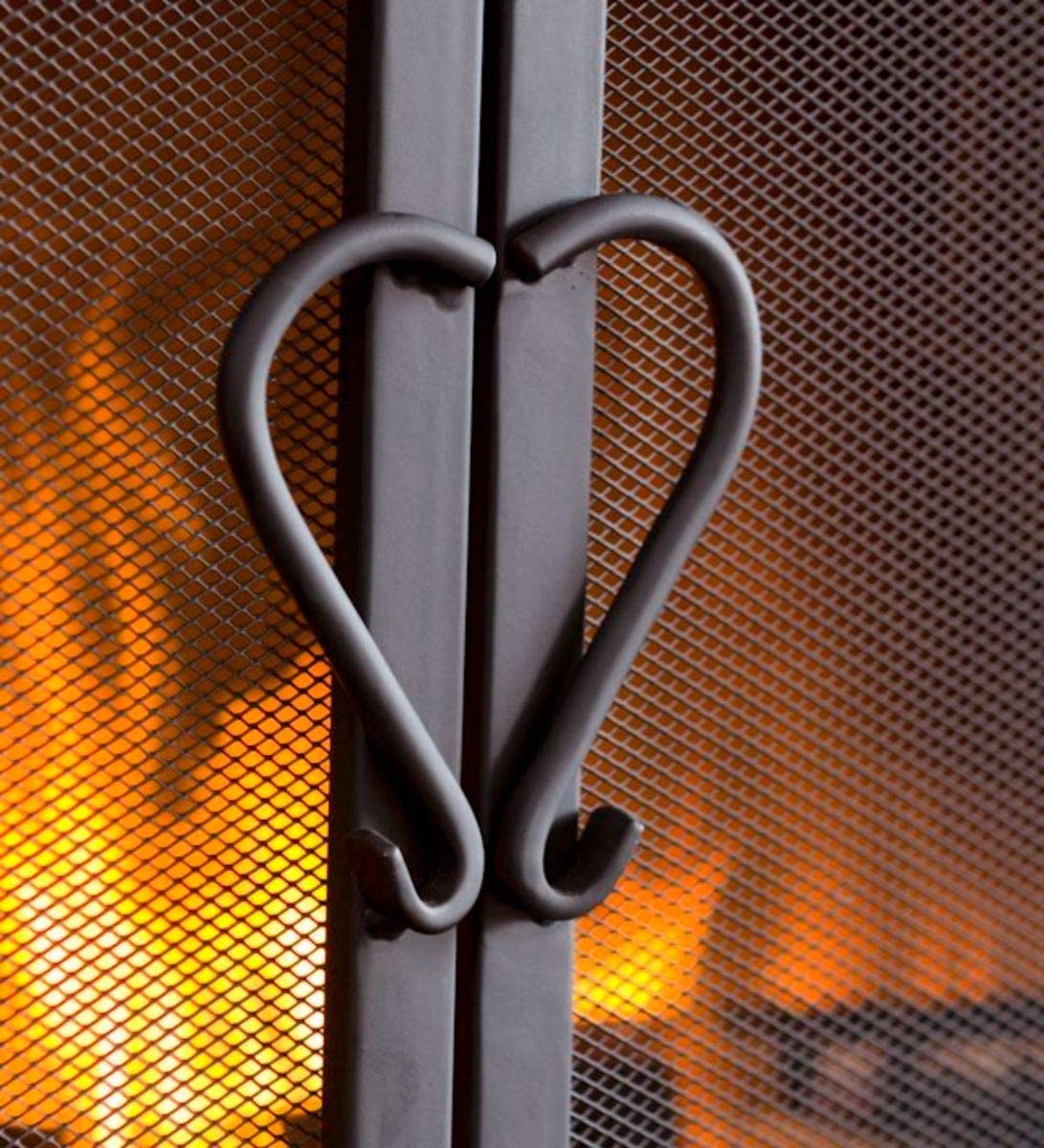 Black Metal Fireplace Screen A289