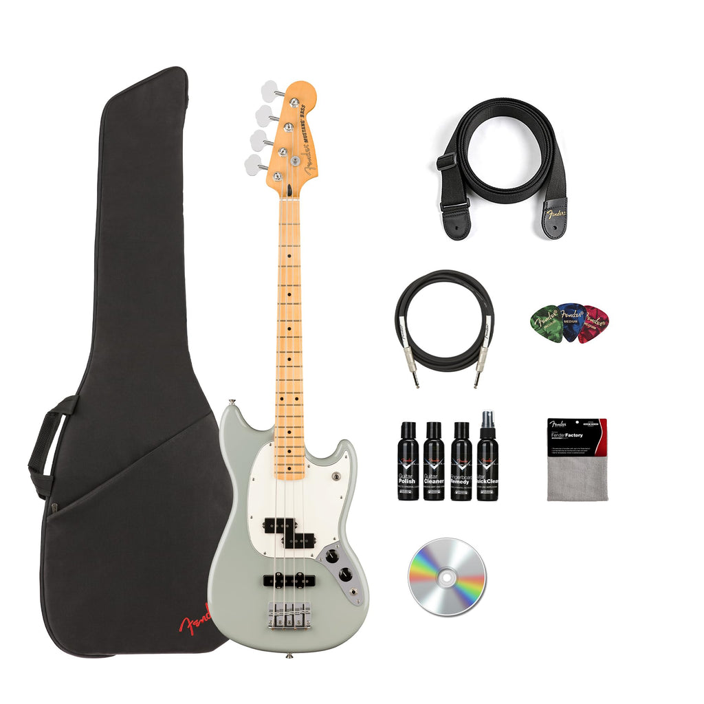Cactus Gray Bass Guitar Bundle with Gig Bag O1020
